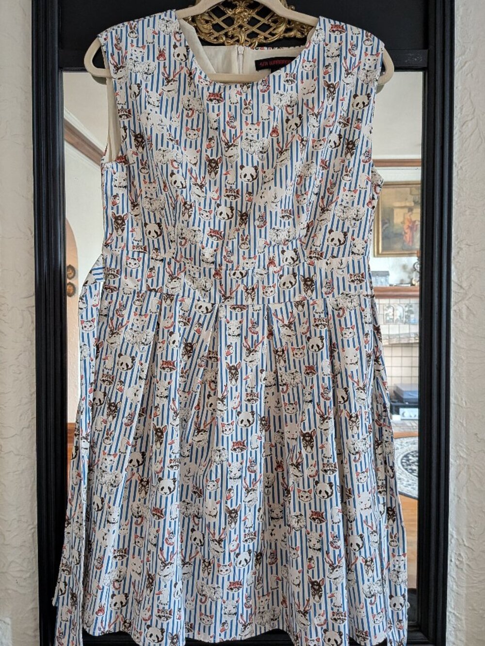 SM Wardrobe animals print stripe dress novelty dress